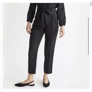 Vetta The High Waist Pant Black Size 12 Belted Cropped Organic Cotton Capsule